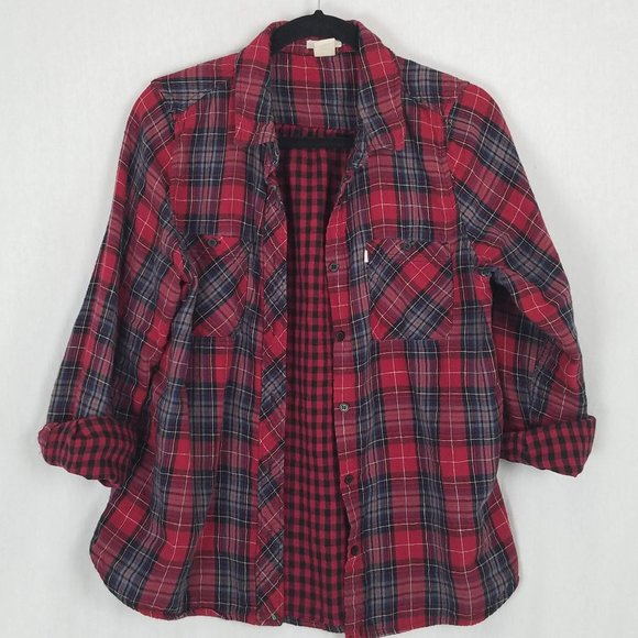 levi's womens flannel shirts
